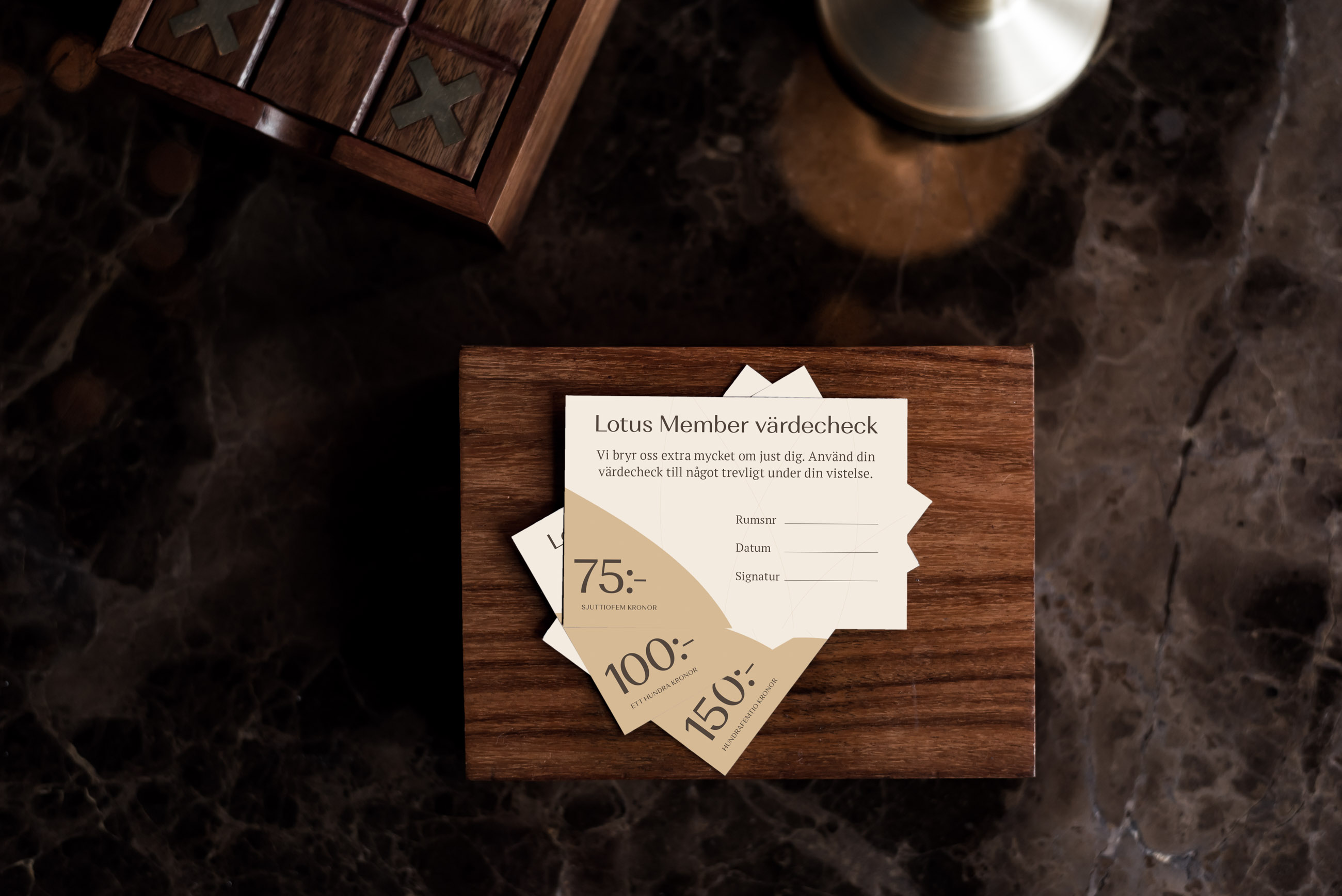 Värdecheckar Lotus Member