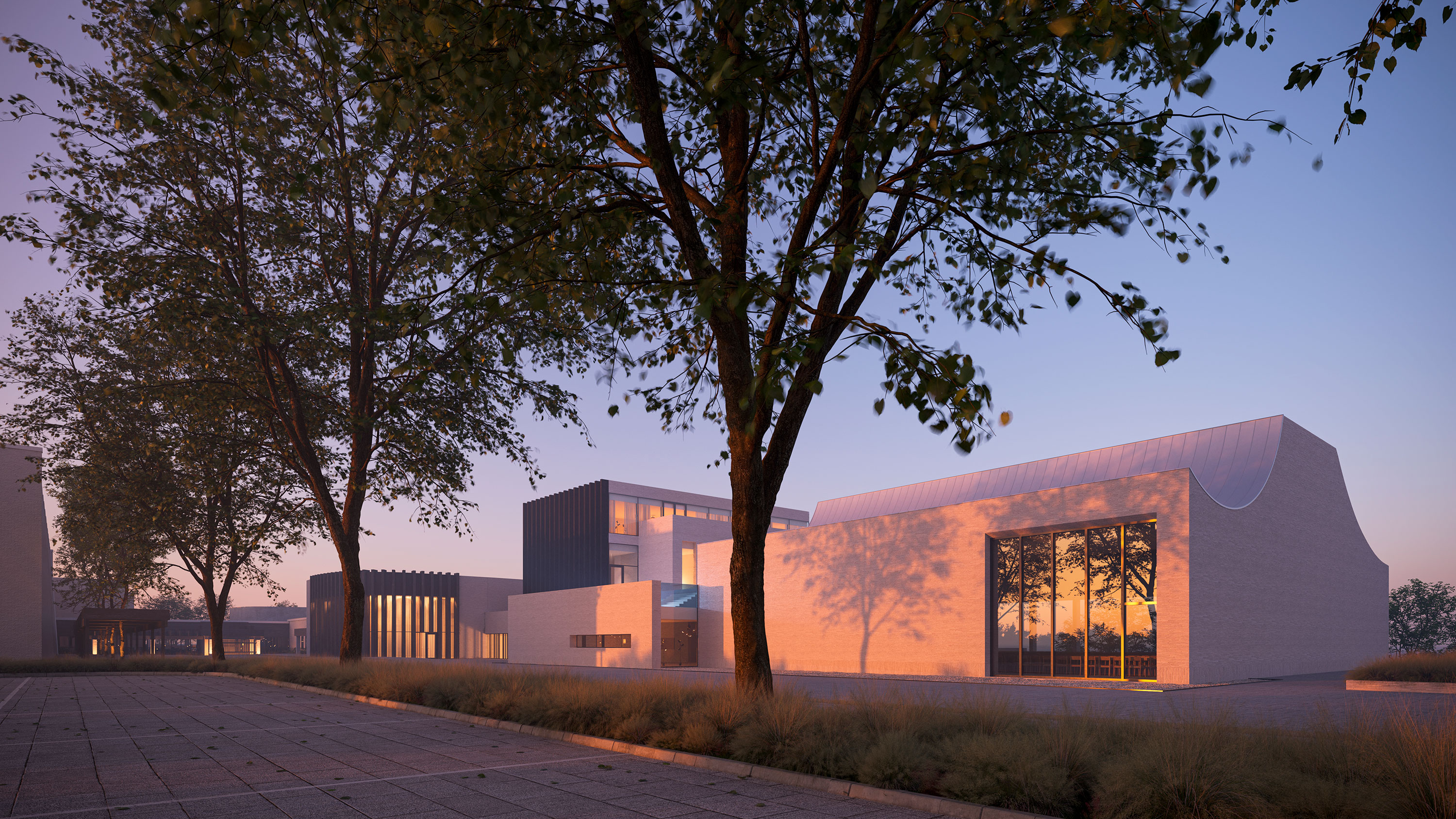 Kongresshall rendering Billingehus Wingard