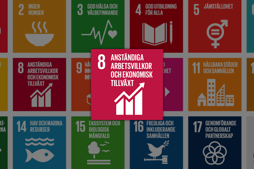 anständigar arbetsvillkor och ekonomisk tillväxt fn:s globala mål