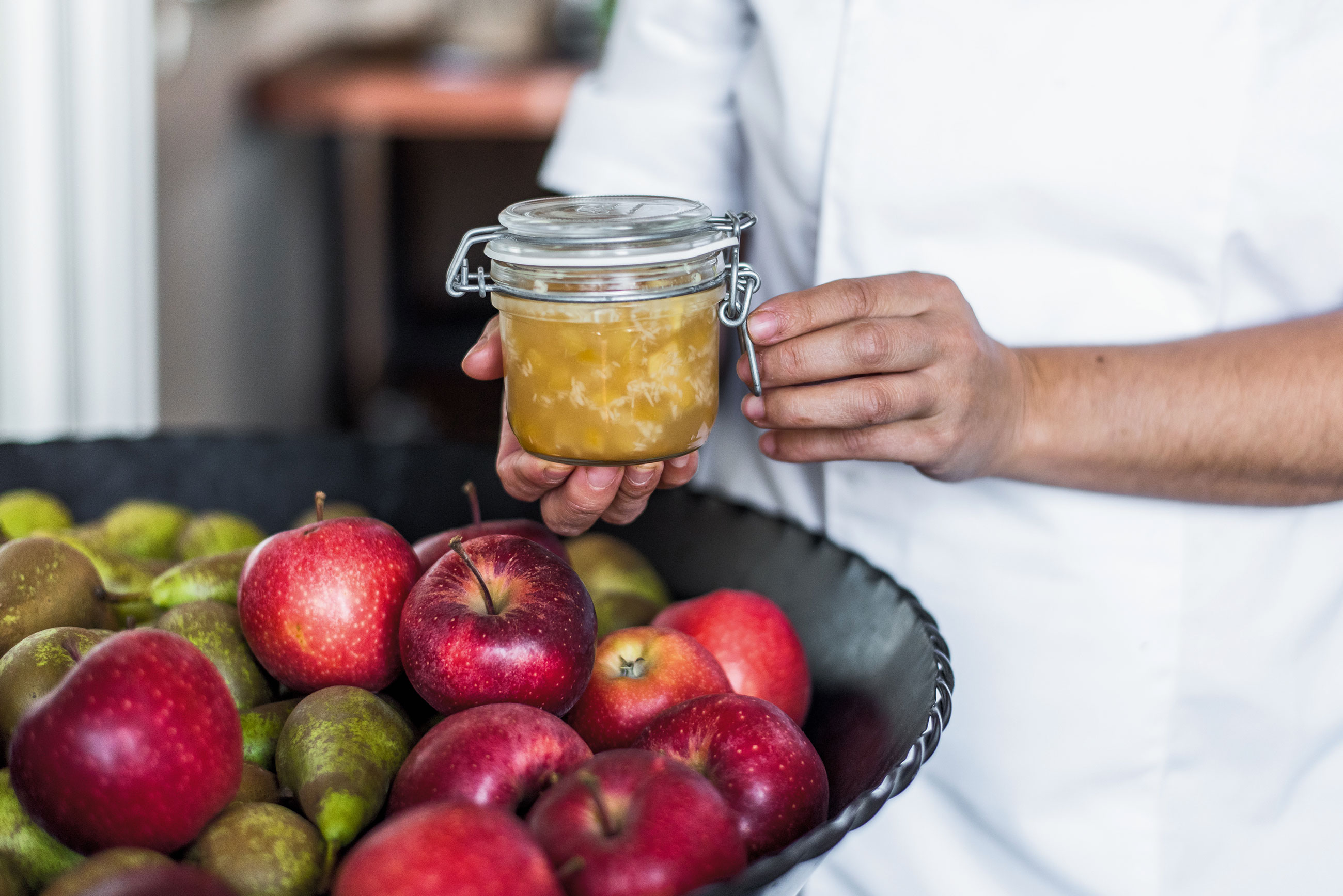 marmelad och fruktfat